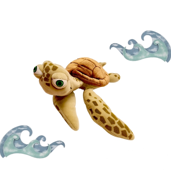 Disney Theme Parks Finding Nemo Souvenir Crush Turtle Plush Stuffed Animal Toy - Picture 1 of 6